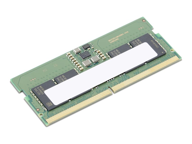 Lenovo - DDR5 - module - 8 Go - SO DIMM 262 broches - 5600 MHz - vert - 4X71M23184 - Mémoire pour ordinateur portable