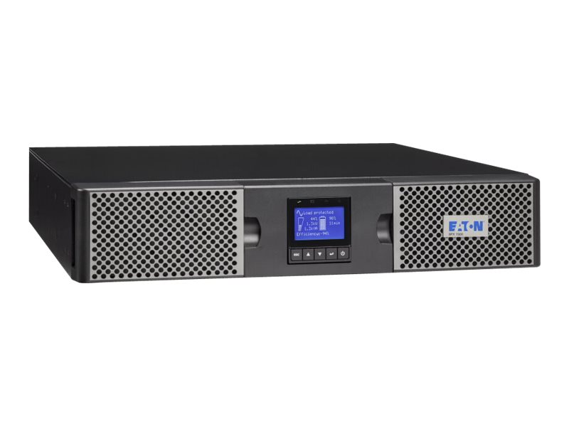 Eaton 9PX 1500i RT2U - Onduleur (montable sur rack / externe) - CA 200/208/220/230/240 V - 1500 Watt - 1500 VA - RS-232, USB - connecteurs de sortie : 8 - PFC - 2U - 9PX1500IRT2U - UPS montables sur rack