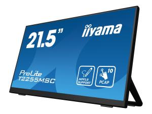 iiyama ProLite T2255MSC-B1 - Écran LED - 21.5" - écran tactile - 1920 x 1080 Full HD (1080p) @ 60 Hz - IPS - 400 cd/m² - 1000:1 - 5 ms - HDMI, DisplayPort - haut-parleurs - noir mat - T2255MSC-B1 - Écrans d'ordinateur