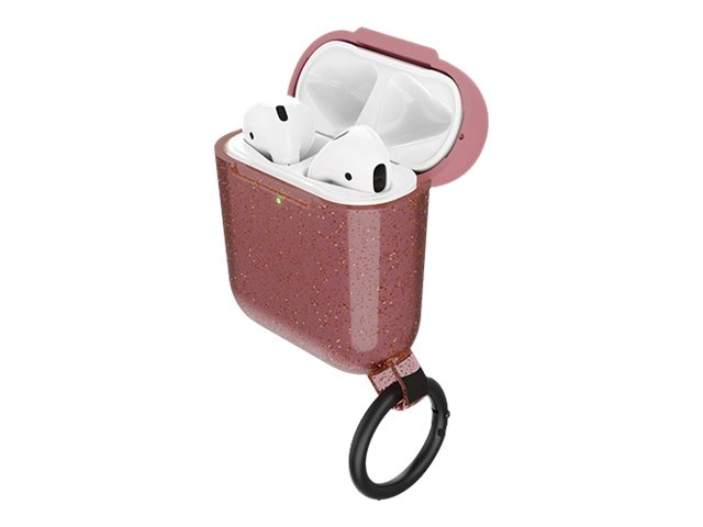 OtterBox Ispra Series - Étui pour écouteurs sans fil - polycarbonate, alliage de zinc, élastomère thermoplastique (TPE) - rose infinity - pour Apple AirPods (1ère génération, 2e génération) - 77-65504 - Étuis pour casque