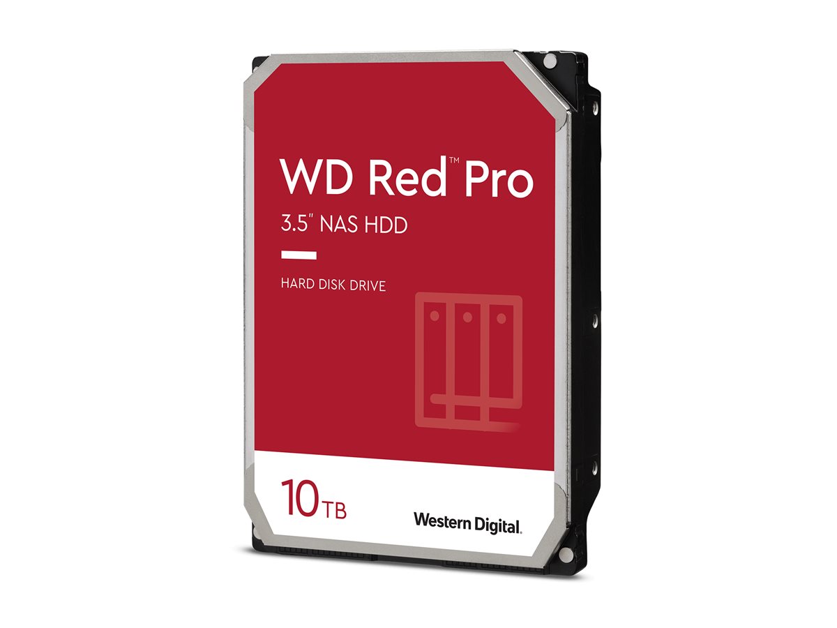 WD Red Pro WD103KFBX - Disque dur - Enterprise - 10 To - interne - 3.5" - SATA 6Gb/s - 7200 tours/min - mémoire tampon : 512 Mo - WD103KFBX - Disques durs internes