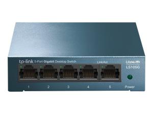TP-Link LiteWave LS105G - Commutateur - non géré - 5 x 10/100/1000 - de bureau - AC 220 V - LS105G - Concentrateurs et commutateurs gigabit