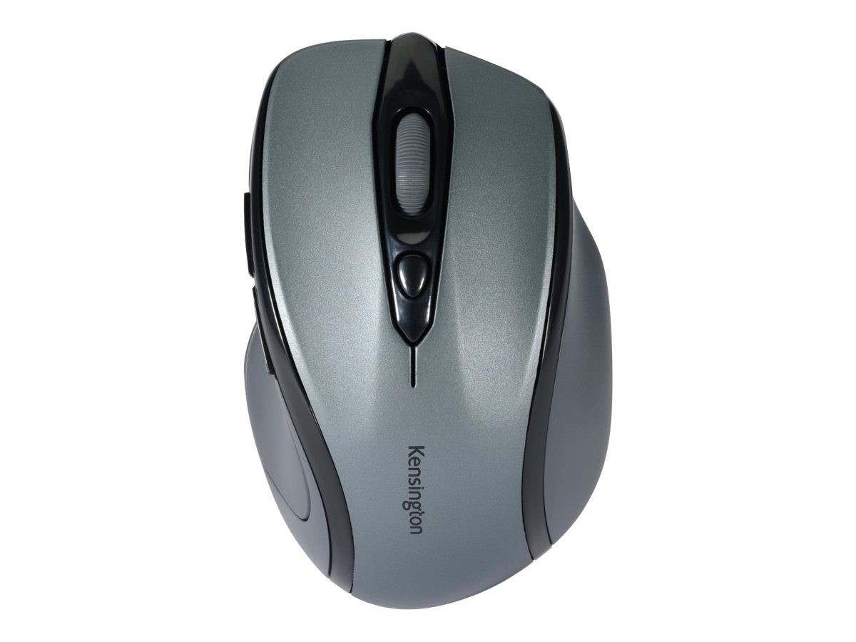 Kensington Pro Fit Mid-Size - Souris - pour droitiers - optique - 5 boutons - sans fil - 2.4 GHz - récepteur sans fil USB - gris graphite - K72423WW - Souris