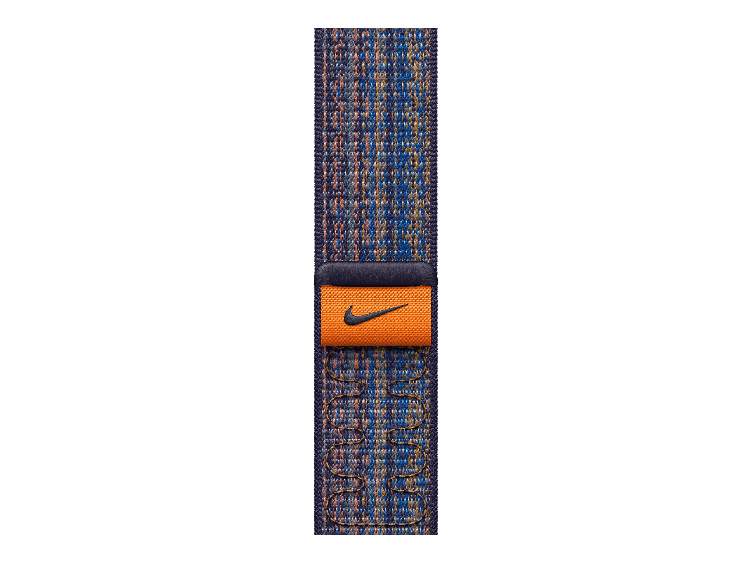 Apple Nike - Boucle pour montre intelligente - 45 mm - 145 - 220 mm - jeu royal/orange - MTL53ZM/A - accessoires divers