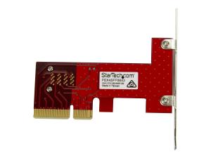 StarTech.com Adaptateur PCI Express x4 vers SFF-8643 pour SSD U.2 PCIe NVMe - Carte d'extension pour SSD U.2 NVMe via slot PCI Express - Adaptateur d'interface - 2.5" - Expansion Slot to U.2 - SAS 12Gb/s - PCIe x4 - rouge - PEX4SFF8643 - Adaptateurs de stockage