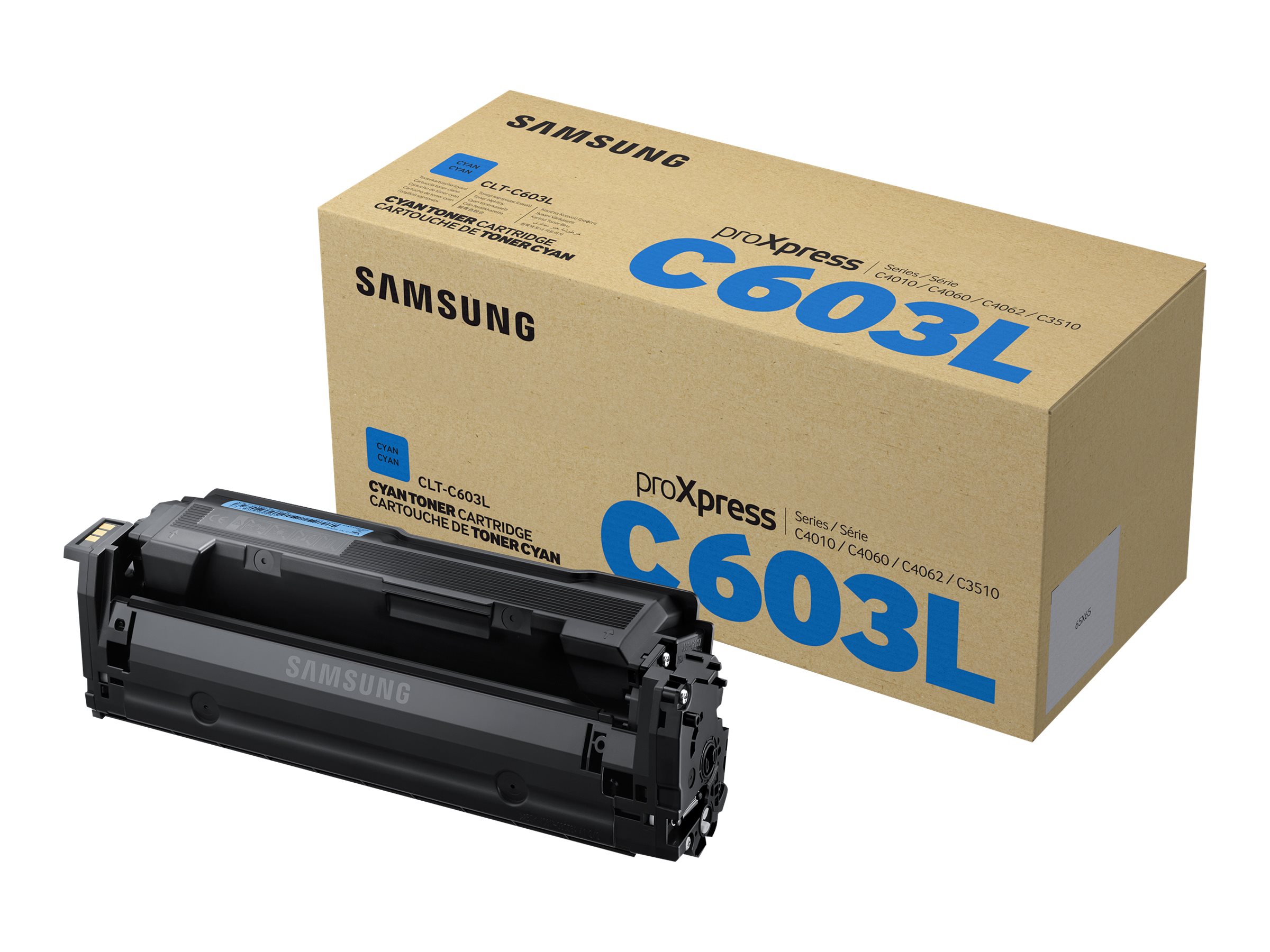 Samsung CLT-C603L - À rendement élevé - cyan - original - cartouche de toner (SU080A) - pour ProXpress SL-C4010N, SL-C4010ND, SL-C4012ND, SL-C4060FX, SL-C4062FX - SU080A - Cartouches de toner Samsung