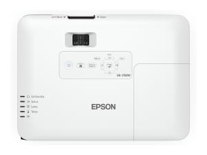 Epson EB-1780W - Projecteur LCD - portable - 3000 lumens (blanc) - 3000 lumens (couleur) - WXGA (1280 x 800) - 16:10 - 720p - 802.11n sans fil - noir, blanc - V11H795040 - Projecteurs numériques