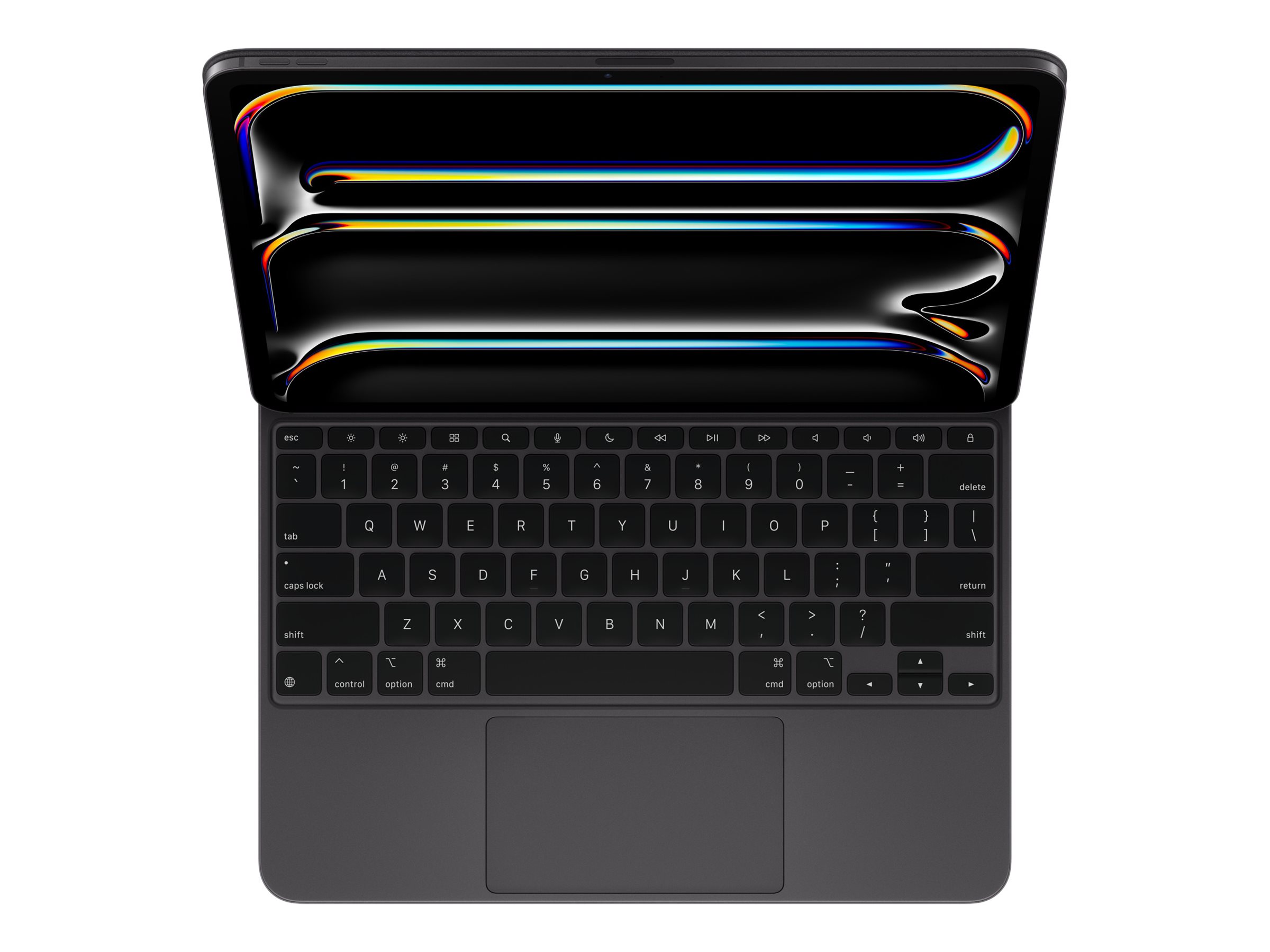 Apple Magic Keyboard - Clavier et étui - avec trackpad - rétroéclairé - Apple Smart connector - QWERTY - US - noir - MWR53LB/A - Claviers