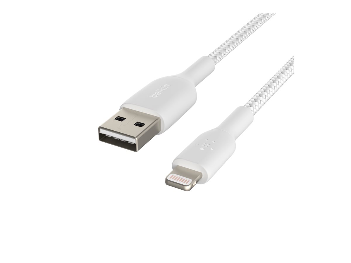 Belkin BOOST CHARGE - Câble Lightning - Lightning mâle pour USB mâle - 2 m - blanc - CAA002BT2MWH - Accessoires pour systèmes audio domestiques