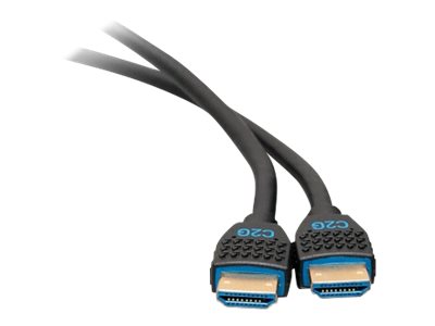 C2G 12ft 4K HDMI Cable with Ethernet - Premium Certified - High Speed 60Hz - Câble HDMI avec Ethernet - HDMI mâle pour HDMI mâle - 3.66 m - blindé - noir - support 4K - 50185 - Accessoires pour systèmes audio domestiques