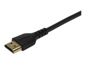 StarTech.com Câble HDMI 4K 60 Hz premium avec Ethernet de 1 m - Premium High speed - câble HDMI avec Ethernet - HDMI mâle pour HDMI mâle - 1 m - noir - pour P/N: TB3DKM2HDL - RHDMM1MP - Accessoires pour systèmes audio domestiques