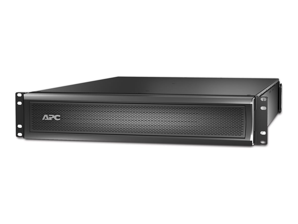 APC Smart-UPS X Rack/tour de batterie externe 120 V - Boîtier de piles - 2 x batterie - Acide de plomb - 2U - noir - pour Cartouche de batterie de rechange APC #118 - SMX120RMBP2U - Boîtiers d'alimentation