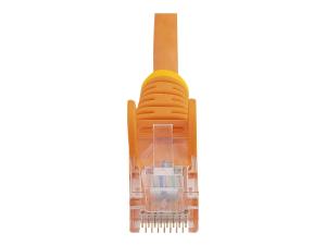 StarTech.com Câble réseau Cat5e UTP sans crochet - 5 m Orange - Cordon Ethernet RJ45 anti-accroc - Câble patch - Cordon de raccordement - RJ-45 (M) pour RJ-45 (M) - 5 m - UTP - CAT 5e - sans crochet, bloqué - orange - 45PAT5MOR - Câbles à paire torsadée