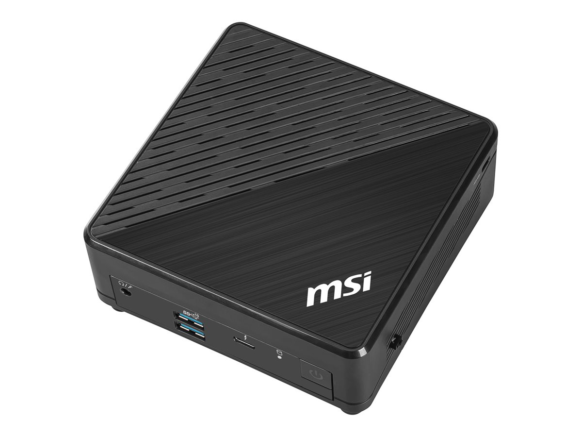 MSI Cubi 5 12M 004EU - Mini PC - Core i3 1215U / jusqu'à 4.4 GHz - RAM 8 Go - SSD 256 Go - NVMe - UHD Graphics - Gigabit Ethernet, 2.5 Gigabit Ethernet, IEEE 802.11ax (Wi-Fi 6E), Bluetooth 5.3 - 802.11a/b/g/n/ac/ax (Wi-Fi 6E), Bluetooth 5.3 - Win 11 Pro - moniteur : aucun - noir - 9S6-B0A811-208 - Ordinateurs de bureau