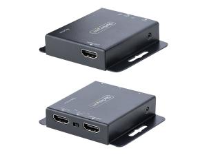 StarTech.com Rallonge HDMI Cat6/Cat5 - Extendeur HDMI/Vidéo 4K30Hz/39m ou 1080p/70m - Prolongateur HDMI sur Ethernet/RJ45 - Kit Émetteur Récepteur - Extension IR - Extender HDMI (EXTEND-HDMI-4K40C6P1) - Prolongateur audio/vidéo - HDMI - plus de CAT 5/6 - jusqu'à 70 m - EXTEND-HDMI-4K40C6P1 - Prolongateurs de signal