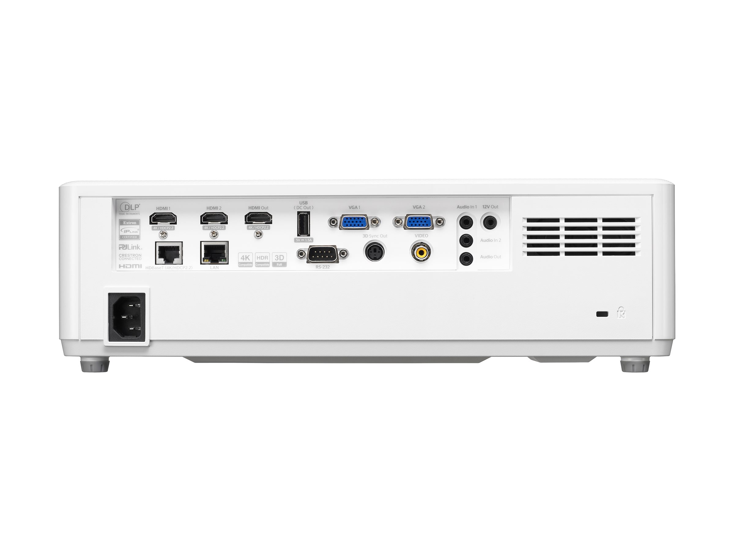 Optoma ZU607T - Projecteur DLP - laser - 3D - 6500 lumens - WUXGA (1920 x 1200) - 16:10 - LAN - blanc - E9PD7L102EZ1D - Projecteurs numériques