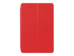Mobilis Origine Folio - Étui à rabat pour tablette - cuir artificiel - rouge - 10.4
