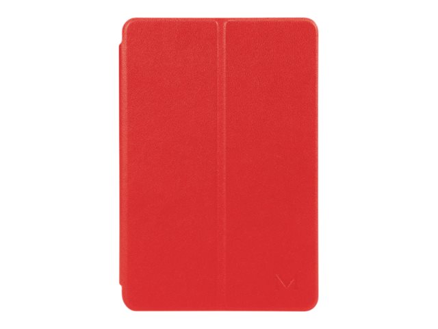 Mobilis Origine Folio - Étui à rabat pour tablette - cuir artificiel - rouge - 10.4