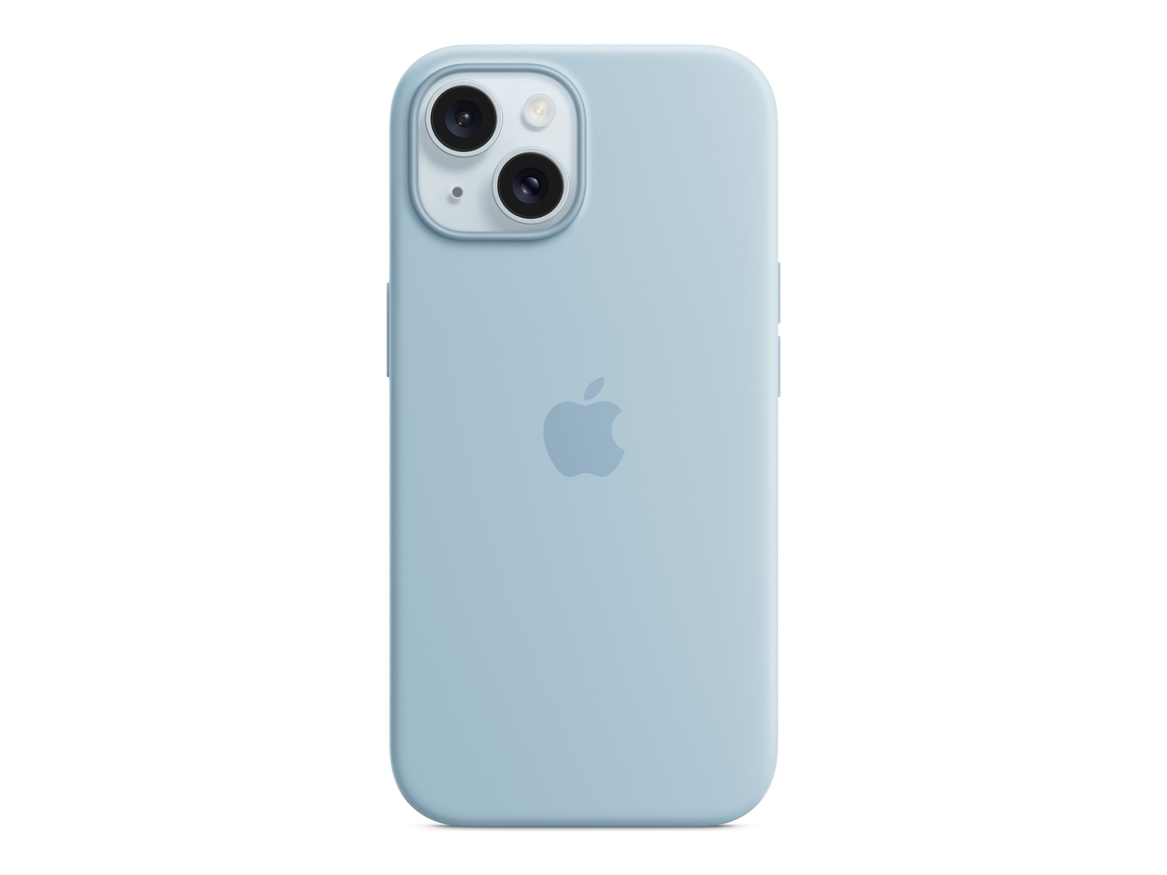 Apple - Coque de protection pour téléphone portable - compatibilité avec MagSafe - silicone - bleu clair - pour iPhone 15 - MWND3ZM/A - Coques et étuis pour téléphone portable