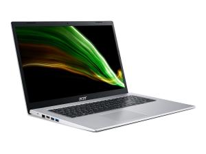 Acer Aspire 3 A317-53 - Intel Core i5 - 1135G7 / jusqu'à 4.2 GHz - Win 11 Home - Carte graphique Intel Iris Xe - 8 Go RAM - 512 Go SSD - 17.3" IPS 1920 x 1080 (Full HD) - Wi-Fi 5 - Argent pur - clavier : Français - NX.AD0EF.030 - Ordinateurs portables