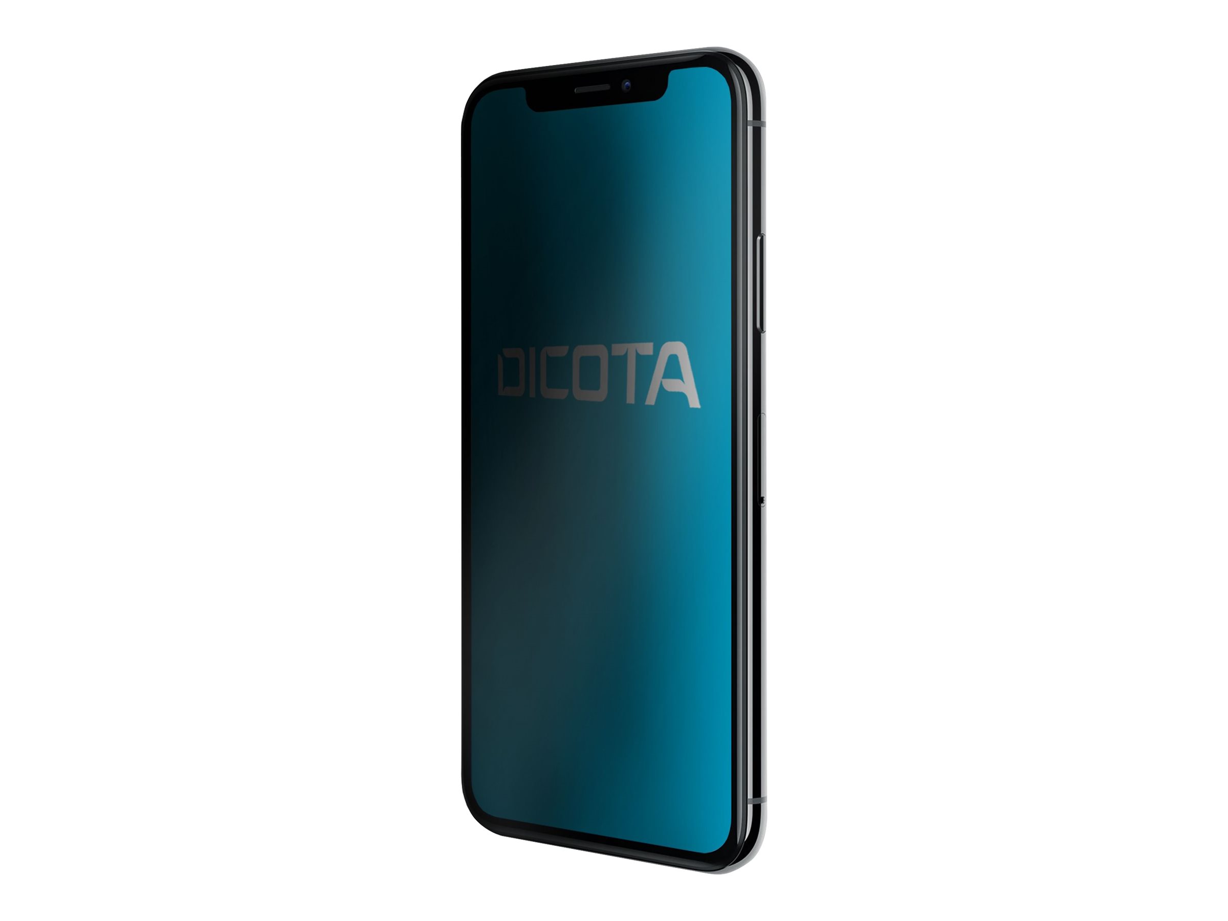 DICOTA Secret - Protection d'écran pour téléphone portable - avec filtre de confidentialité - 4 voies - transparent - pour Apple iPhone X - D31456 - Accessoires pour téléphone portable
