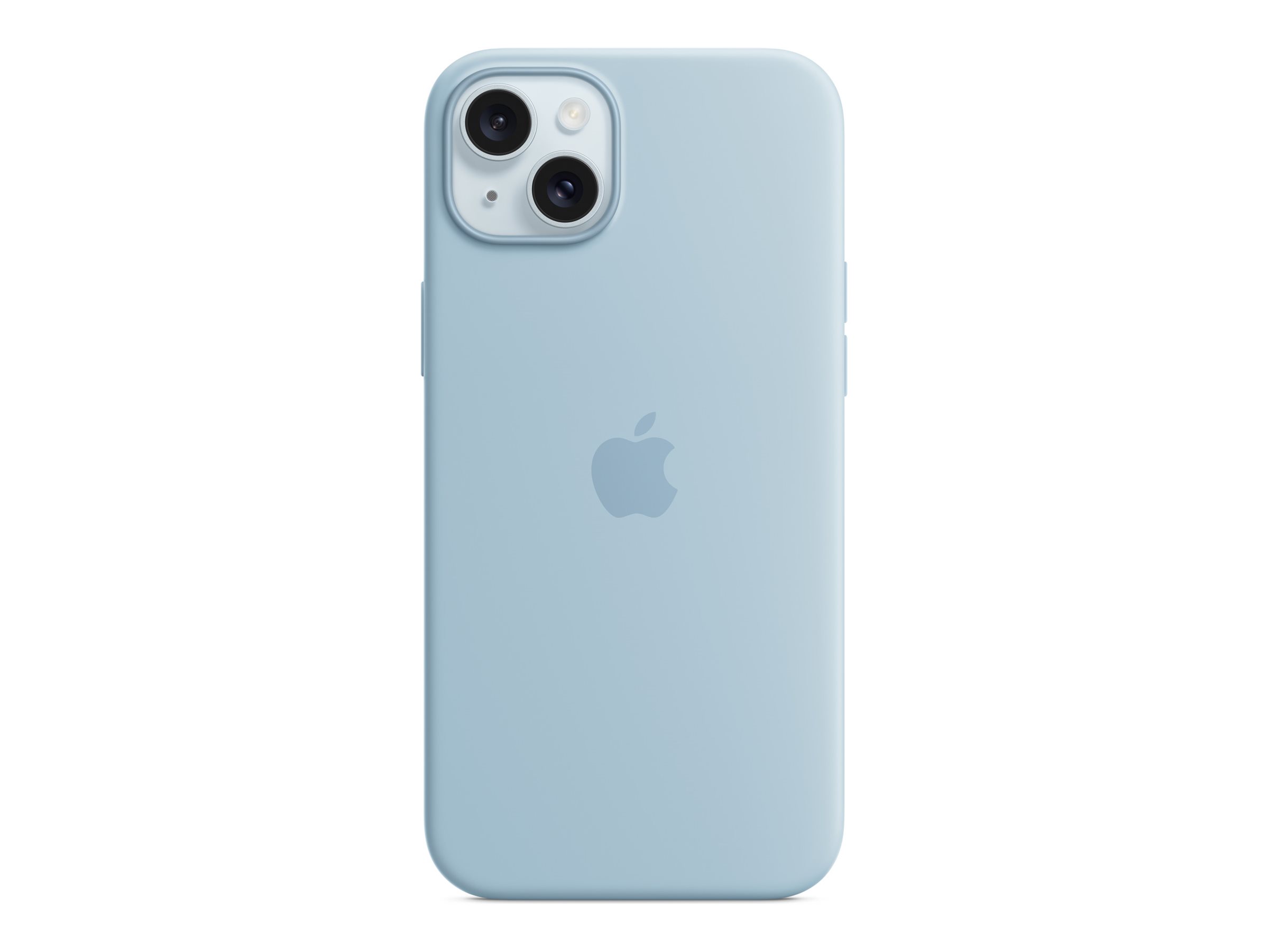 Apple - Coque de protection pour téléphone portable - compatibilité avec MagSafe - silicone - bleu clair - pour iPhone 15 Plus - MWNH3ZM/A - Coques et étuis pour téléphone portable