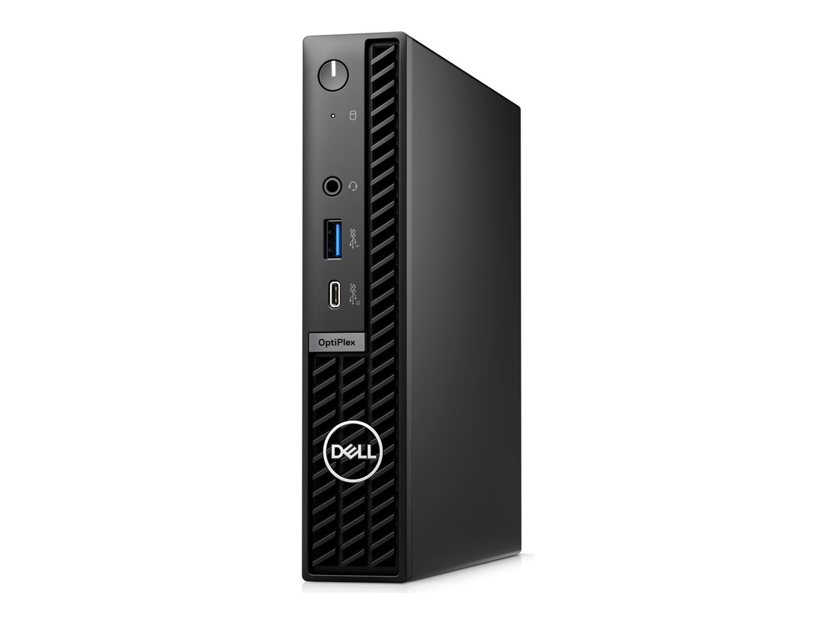 Dell OptiPlex 7020 (version 2024) - Micro Core i5 12500T / jusqu'à 4.4 GHz - RAM 16 Go - SSD 512 Go - NVMe, Class 25 - UHD Graphics 770 - Gigabit Ethernet, Bluetooth, IEEE 802.11ax (Wi-Fi 6E) - Win 11 Pro - moniteur : aucun - noir - BTS - avec 1 an basique sur site - CCVFG - Ordinateurs de bureau