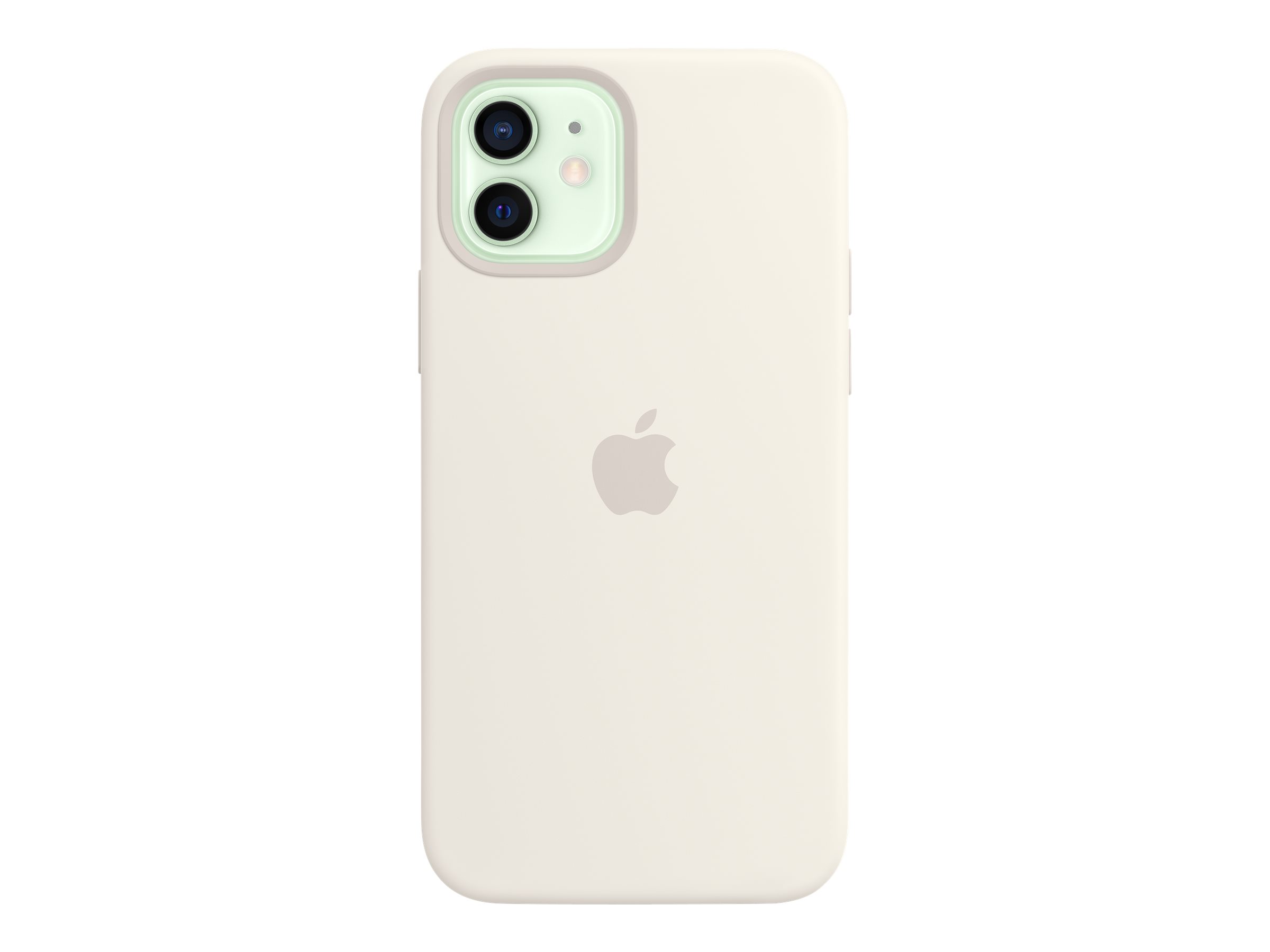 Apple - Coque de protection pour téléphone portable - avec MagSafe - silicone - blanc - pour iPhone 12, 12 Pro - MHL53ZM/A - Coques et étuis pour téléphone portable