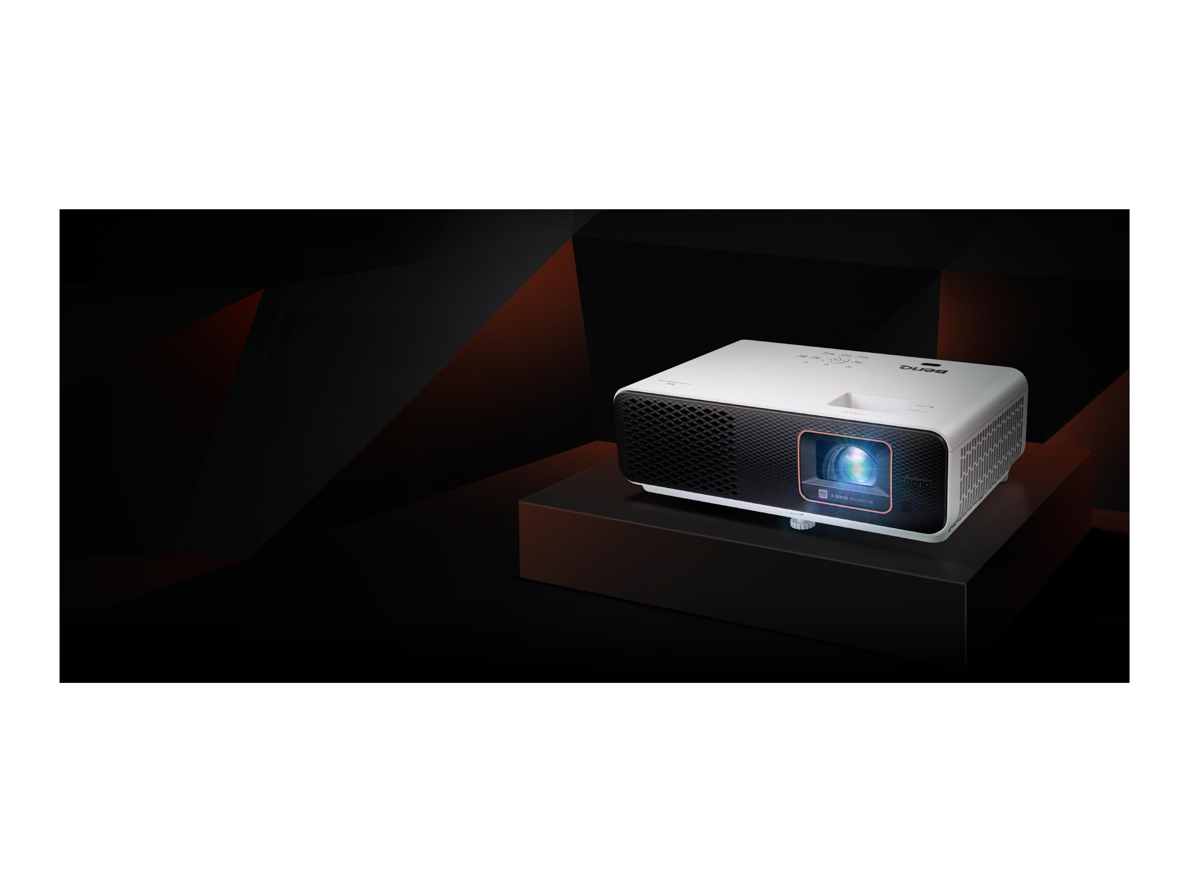 BenQ X500i - Projecteur DLP - LED RGB 4 couleurs - 3D - 2200 ANSI lumens - 3840 x 2160 - 16:9 - 4K - objectif zoom à courte focale - 802.11a/b/g/n/ac sans fil/Bluetooth 5.0 - X500I - Projecteurs numériques