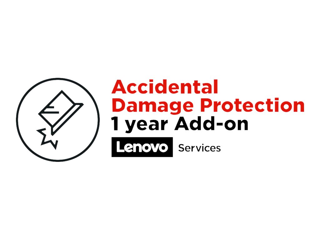 Lenovo Accidental Damage Protection - Couverture des dommages accidentels (pour système avec 1 an de garantie sur site) - 1 année - pour ThinkCentre M70t Gen 4; M80t Gen 3; ThinkCentre Neo 50t Gen 3; ThinkCentre neo 50t Gen 4 - 5PS0M28891 - Options de service informatique