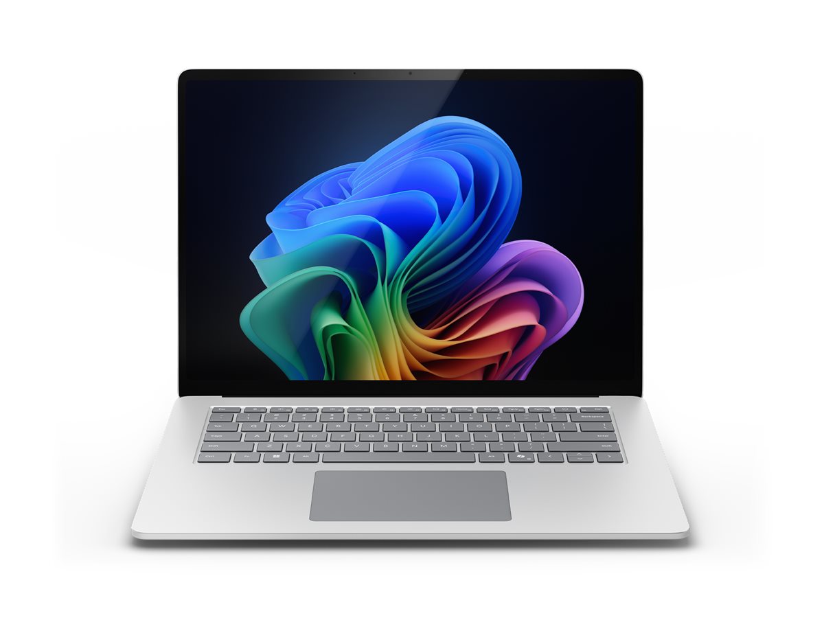 Microsoft Surface Laptop Copilot+ PC - 7th Edition - Snapdragon X Elite - X1E-80-100 / jusqu'à 4 GHz - Win 11 Home - Qualcomm Adreno - 16 Go RAM - 256 Go SSD - 15" écran tactile 2496 x 1664 @ 120 Hz - Wi-Fi 7, Bluetooth - platine - clavier : Français - ZHG-00007 - Ordinateurs portables