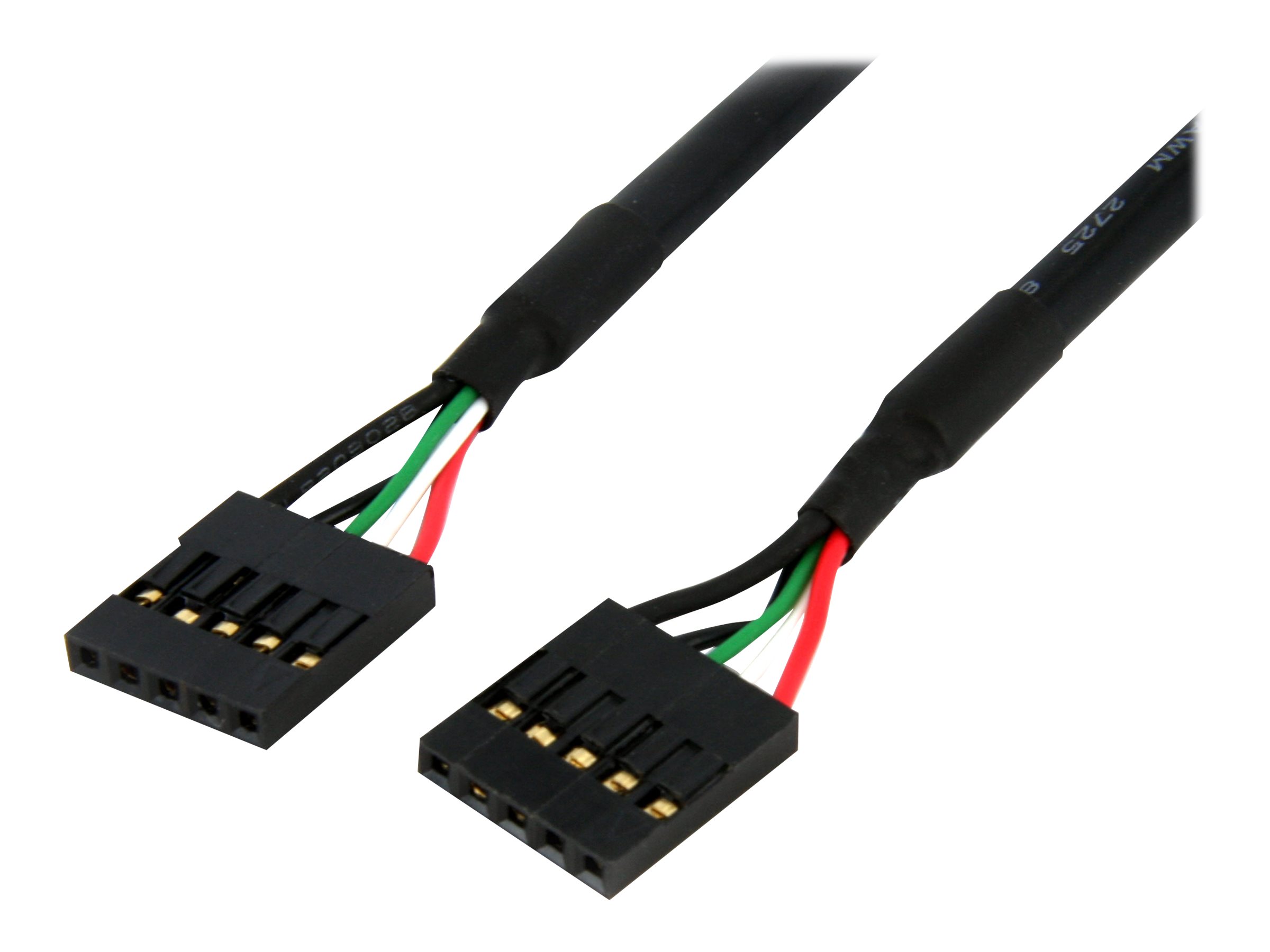 StarTech.com Cable adaptateur interne de carte mere 60 cm 5 broches USB IDC F/F - Câble USB - IDC 5 broches (F) pour IDC 5 broches (F) - USB 2.0 - 60.7 cm - noir - USBINT5PIN24 - Câbles USB
