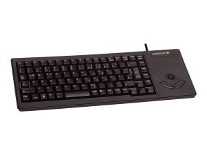 CHERRY G84-5400 XS Trackball Keyboard - Clavier - USB - R.-U. - noir - G84-5400LUMGB-2 - Claviers