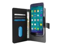 Puro - Étui à rabat pour téléphone portable - cuir écologique - noir - 5.1" - PUROETUIUNIVXLB - Coques et étuis pour téléphone portable