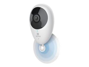EZVIZ Mini O Plus - Caméra de surveillance réseau - intérieur - couleur (Jour et nuit) - 2 MP - 1920 x 1080 - 1080p - montage M12 - Focale fixe - audio - sans fil - Wi-Fi - H.264 - CC 5 V - CS-CV206-C0-3B2WFR - Caméras de sécurité