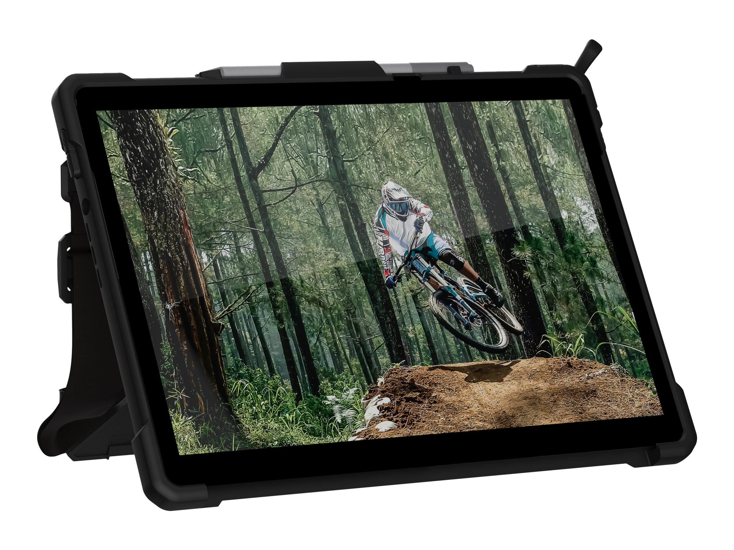 UAG Rugged Case for Microsoft Surface Pro 8 w/ Handstrap - Plasma Ice - Coque de protection pour tablette - robuste - glacé - pour Microsoft Surface Pro 8 - 323263114343 - Accessoires pour ordinateur portable et tablette