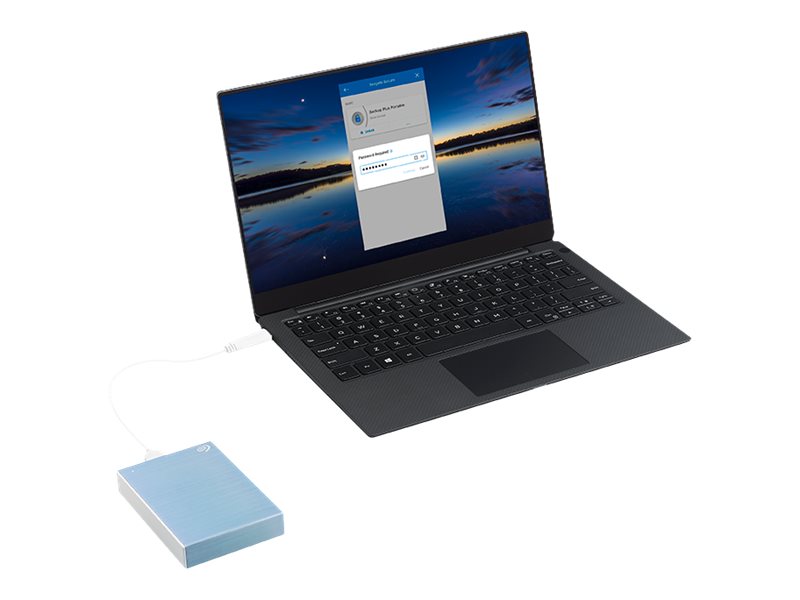 Seagate One Touch STKZ4000402 - Disque dur - 4 To - externe (portable) - USB 3.0 - bleu clair - avec Seagate Rescue Data Recovery - STKZ4000402 - Disques durs externes
