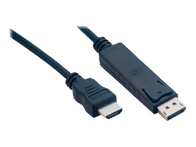 MCL - Câble adaptateur - DisplayPort mâle pour HDMI mâle - 2 m - noir - MC392-2M - Câbles HDMI