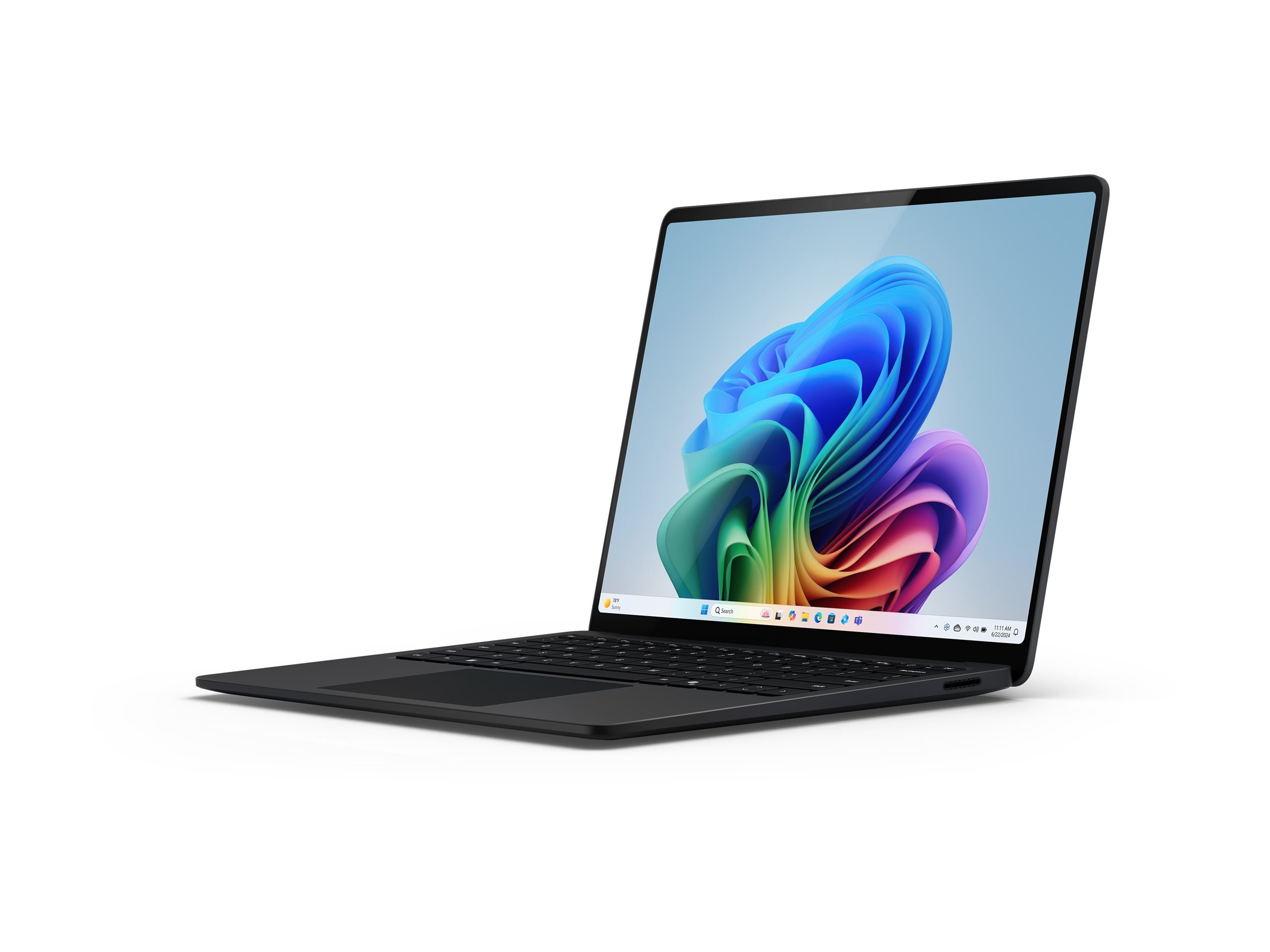 Microsoft Surface Laptop Copilot+ PC for Business - 7th Edition - Snapdragon X Elite - X1E-80-100 / jusqu'à 4 GHz - Win 11 Pro - Qualcomm Adreno - 16 Go RAM - 1 To SSD - 13.8" écran tactile 2304 x 1536 @ 120 Hz - Wi-Fi 7, Bluetooth - noir - clavier : Français - ZXY-00044 - Ordinateurs portables