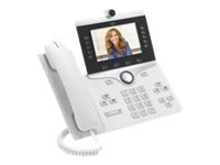 Cisco IP Phone 8865 - Visiophone IP - avec appareil photo numérique, Interface Bluetooth - IEEE 802.11a/b/g/n/ac (Wi-Fi) - SIP, SDP - 5 lignes - blanc - CP-8865-W-K9= - Téléphones sans fil