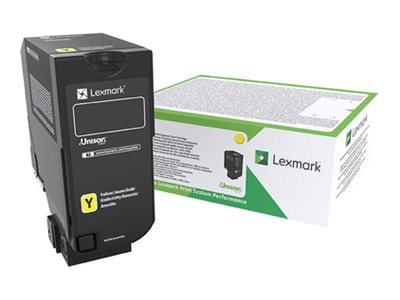 Lexmark - À rendement élevé - jaune - original - cartouche de toner LCCP, Entreprise Lexmark - pour Lexmark CS725de, CS725dte - 74C2HYE - Cartouches de toner Lexmark