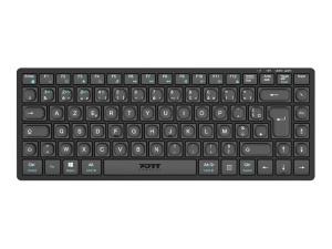 PORT Connect - Clavier - mini - sans fil - 2.4 GHz, Bluetooth 5.0 - AZERTY - Français - 911001FR - Claviers