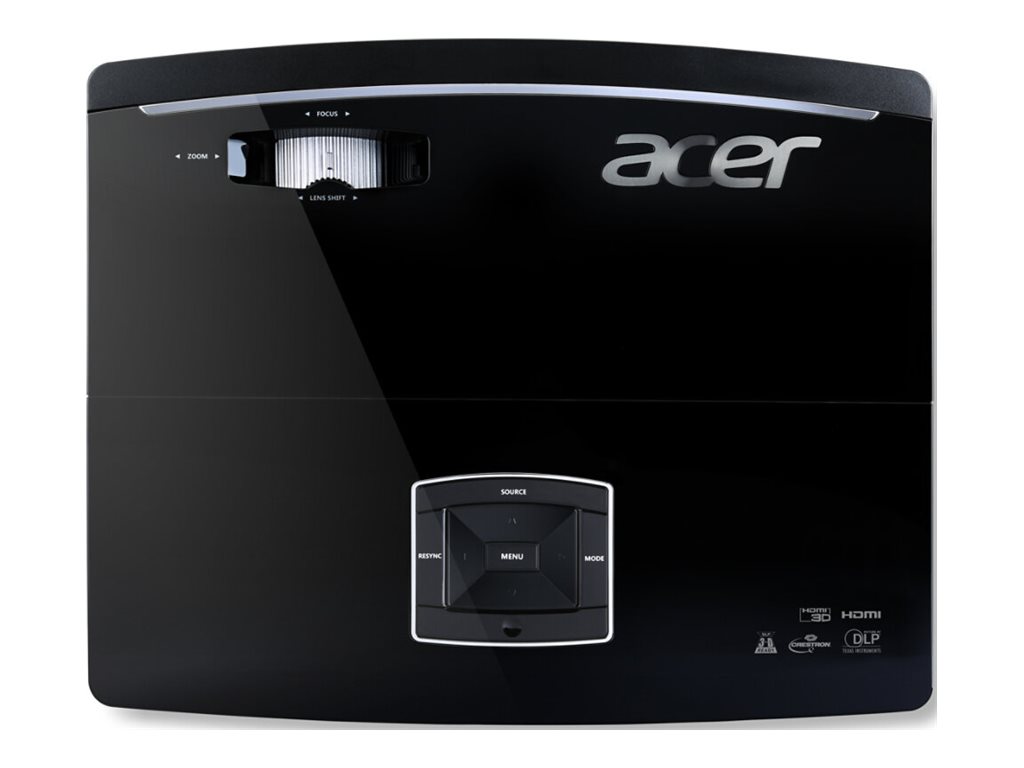 Acer P6200 - Projecteur DLP - UHP - 3D - 5000 lumens - XGA (1024 x 768) - 4:3 - LAN - MR.JMF11.001 - Projecteurs numériques
