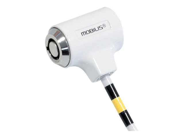 Mobilis Simple Lock - Câble de sécurité - blanc - 1.8 m - 001225 - Accessoires pour ordinateur portable et tablette