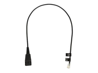 Jabra - Câble pour casque micro - RJ-10 mâle pour Déconnexion rapide mâle - 0.5 m - 8800-00-01 - Câbles pour écouteurs
