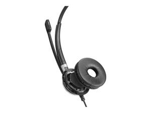EPOS IMPACT SC 635 - Micro-casque - sur-oreille - filaire - jack 3,5mm - noir, argent - 1000642 - Écouteurs