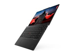 Lenovo ThinkPad X1 Carbon Gen 12 21KC - Conception de charnière à 180 degrés - Intel Core Ultra 7 - 155U / jusqu'à 4.8 GHz - Evo - Win 11 Pro - Intel Graphics - 32 Go RAM - 1 To SSD TCG Opal Encryption 2, NVMe, Performance - 14" OLED écran tactile 2880 x 1800 (2.8K) @ 120 Hz - Wi-Fi 6E, Bluetooth - mise à niveau possible 4G/5G - peinture noire - clavier : Français - avec 3 ans de support Lenovo Premier - 21KC006GFR - Ordinateurs portables