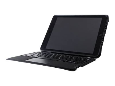 OtterBox Unlimited Series - Clavier et étui - avec trackpad - Bluetooth - Italien - cristal noir clavier, cristal noir étui - pour Apple 10.2-inch iPad (7ème génération, 8ème génération, 9ème génération) - 77-82348 - Claviers