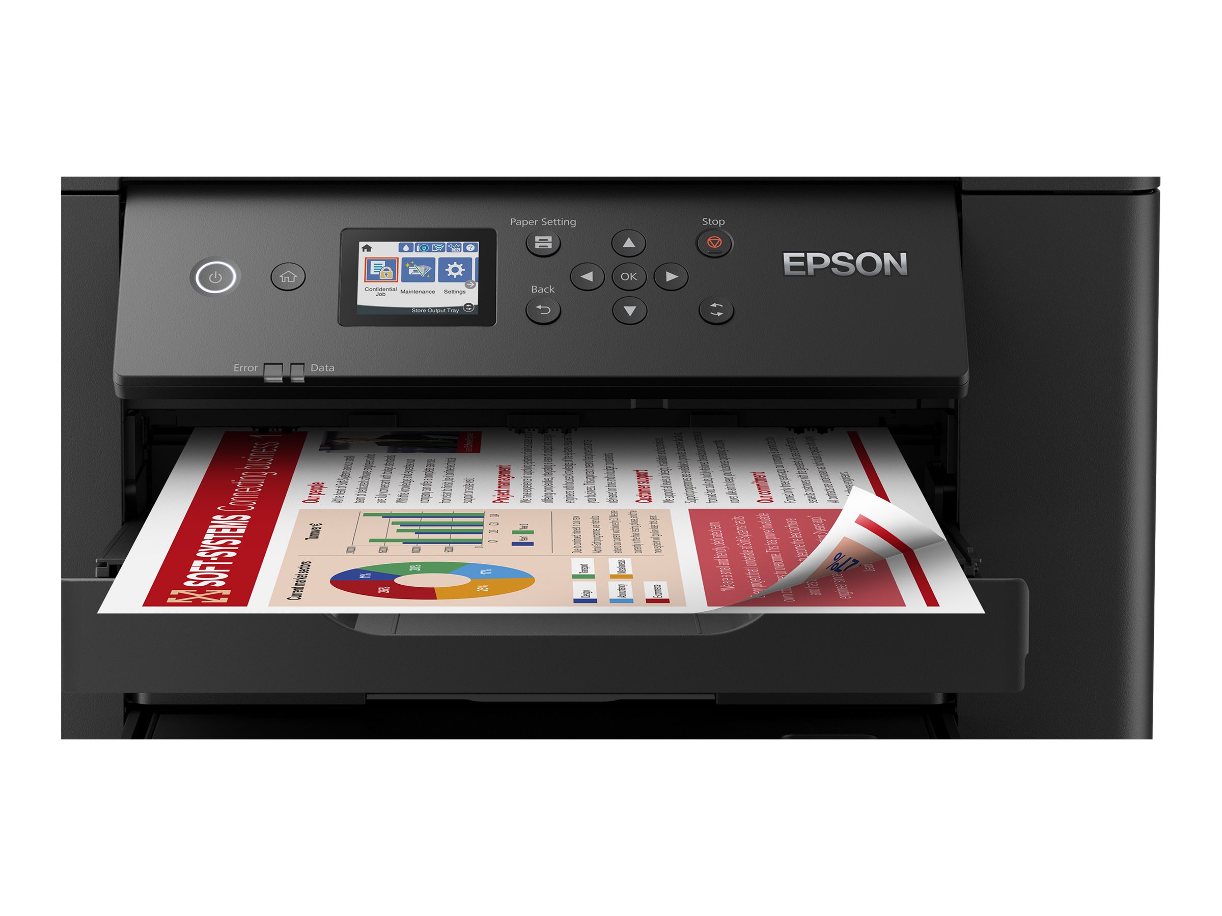 Epson WorkForce WF-7310DTW - Imprimante - couleur - Recto-verso - jet d'encre - A3 - 4 800 x 2 400 dpi - jusqu'à 25 ppm (mono)/jusqu'à 12 ppm (couleur) - capacité : 500 feuilles - USB 2.0, LAN, Wi-Fi(n) - C11CH70402 - Imprimantes jet d'encre