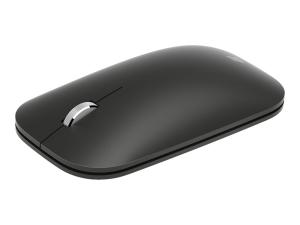 Microsoft Modern Mobile Mouse - Souris - droitiers et gauchers - optique - 3 boutons - sans fil - Bluetooth 4.2 - noir - KTF-00002 - Souris